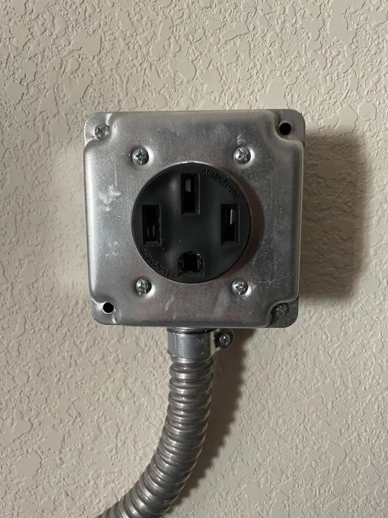 NEMA 14-50 outlet installed for Electrical Panel Upgrade in Fort Pierce South